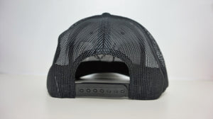 Limited edition all black retro trucker X Black logo