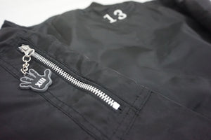 Dark Night All Black Unisex Bomber Jacket