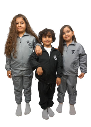 Black X Grey Unisex Tracksuit ( Children )