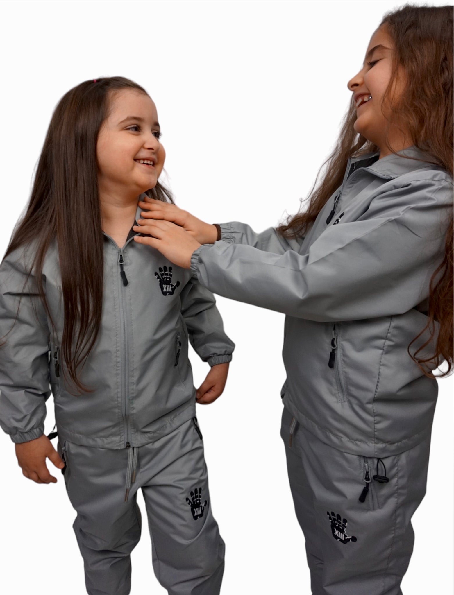 Black X Grey Unisex Tracksuit ( Children )