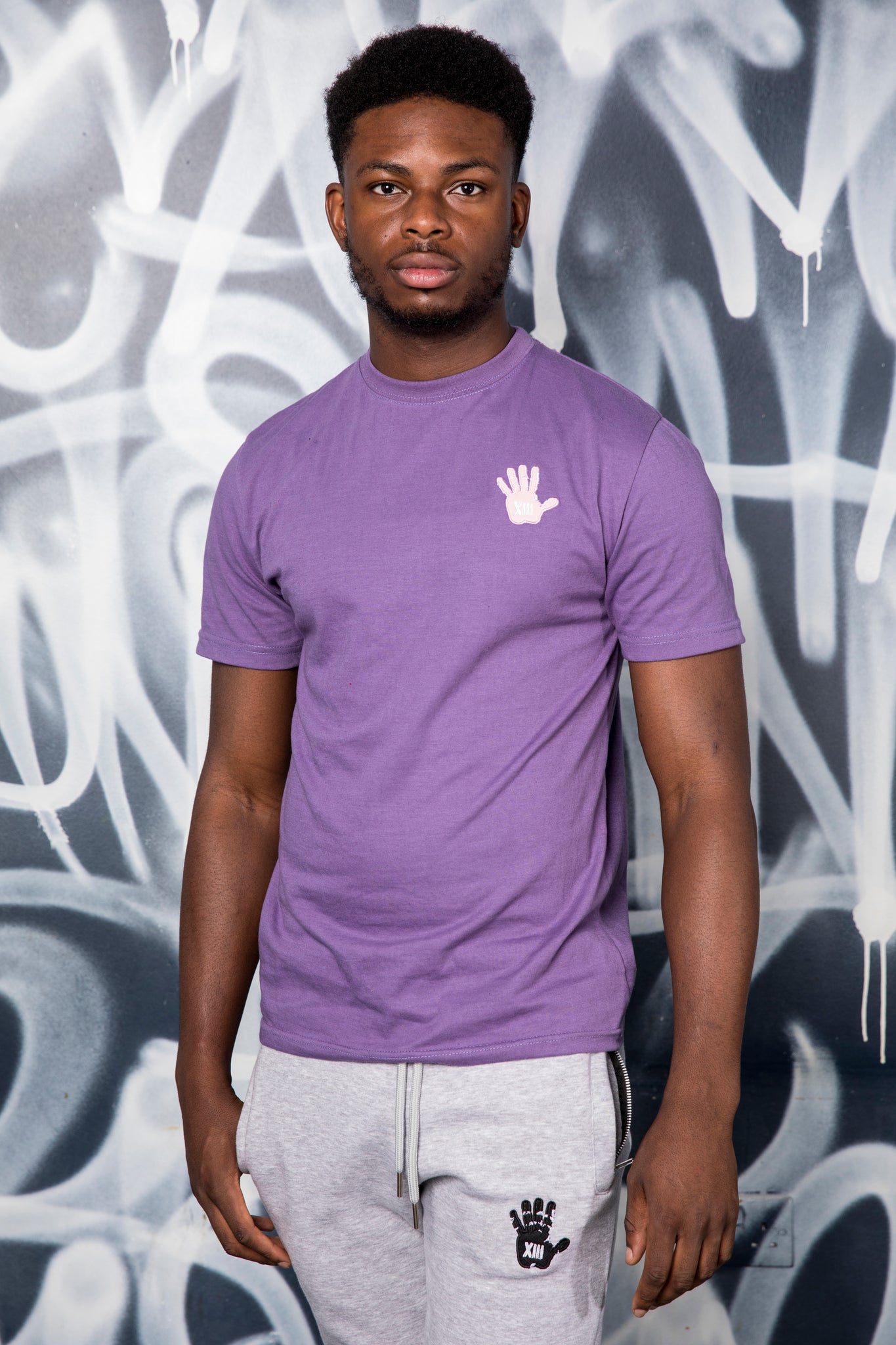 All Purple Unisex Limited Short Sleeve T-Shirt X Pink logo